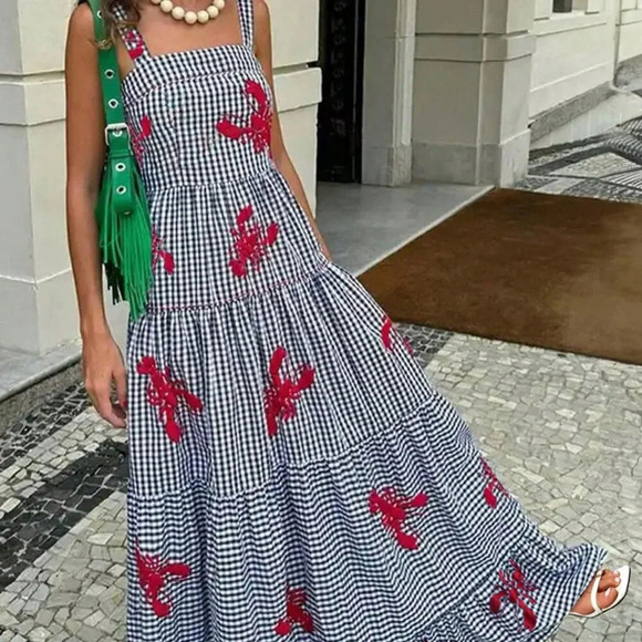 Dresses & Skirts - Multicolor Boho Women's Light Casual Plaid